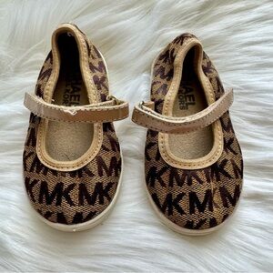 MICHAEL Michael Kors Brown & Tan Toddler Mary Jane’s